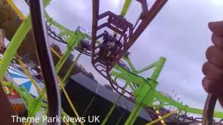 Christmas Coaster on ride POV Winter Wonderland 2016