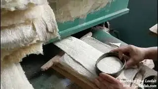 Cutting of Natural Loofah Sponge #loofahsponge #naturalloofah