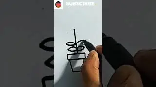 Plant drawing easy #shorts #ashortaday #viral #trending #ytshorts