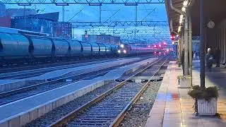 Trans Cargo 2515 - Lokomotiva H THM TC VELEBIT + ATIR RAIL vagoni ulaze u Zagreb Zapadni.HR/CRO 