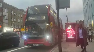 *BUSY + FAST DRIVER* Journey on Bus Route 115 | EH140 / YW17 JUJ | Go Ahead London Blue Triangle!!