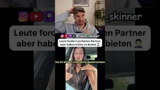 Manche Leute sollten sich mal fragen was sie in einer Beziehung bieten k&ouml;nnen anstatt nur zu fordern