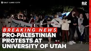 WATCH: Pro-Palestinian protesters asked to leave University of Utah campus
