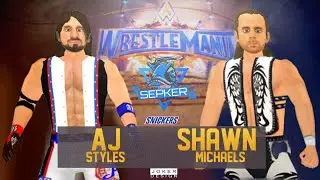 [WR3D Simulation w/commentary] | AJ Styles vs Shawn Michaels - WrestleMania 33