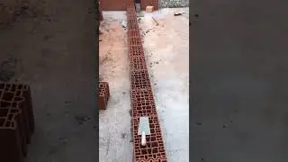 🧱blocklaying🧱 #bricklayer #satisfying #hardwork #builder #brick  #youtubeshorts #viral #wallbricks
