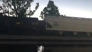 CSX FREIGHT TRAIN WITH PIPES