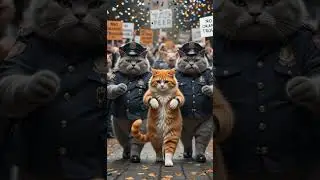 pig protest ban the orange cat😢