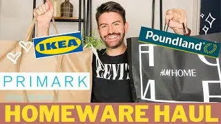 HUGE BARGAIN HOMEWARE HAUL! IKEA, H&M, PRIMARK, POUNDLAND, THE WORKS! MR CARRINGTON 2021