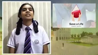 Speech by Student on Edumont World School on World Blood Donor Day in English