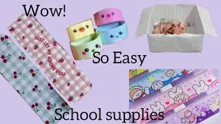 How to make School supplies#bookmark #rings#scale#paperdustbin#carboardcraft #N.A.A siblings#crafts