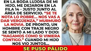 Mi hijo me puso junto al área de meseros en su boda, pero se heló al ver quién se sentó a mi lado