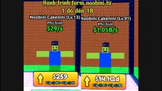 THỰC HIỆN THỬ TH&Aacute;CH FARM NOOB PIZZA TỪ 1 Đ&Ocirc; CHO TỚI 1B Đ&Ocirc;/ BEN TTA OFFICIAL