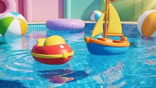 Two Little Toy Boats Float Float Float | Nursery Rhymes for Kids & Baby Songs