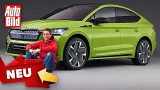 Skoda Enyaq Coupé iV (2022) | Enyaq Coupé im AUTO BILD-Check | Sitzprobe mit Moritz Doka
