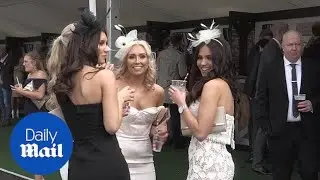 Racegoers dress up for Aintree festival's Ladies Day