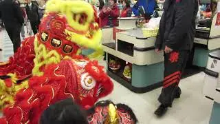 Immortals Lion Dance Team at the Arcadia Supermarket on 2/17/19 - Part 1
