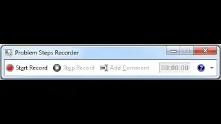 Problem Steps Recorder (PSR) تسجيل خطوات المشاكل