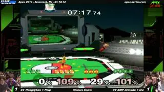 Apex 2014 - CT Hungrybox + Plup vs CT EMP Armada + Ice - Winners Semis - SSBM