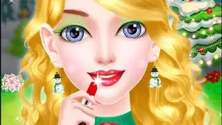 Christmas Girl Princess Party Makeup game @kidsgamejunction  # new #makeupgame #weddinggame #games