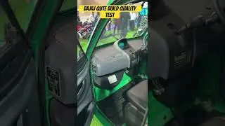 Bajaj Qute Build Quality Test || Best CNG  4 Wheeler || 35km/kg CNG mileage ||