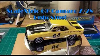 ScaleXtric 69' Chevy Camaro Z/28 Trans am Unboxing! #tojuracing #digitalslotcar #slotcar