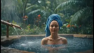 Jungle Rain & Bamboo Spa Sounds for Deep Sleep & Anxiety Relief 2025 [Instant Brain Massage]