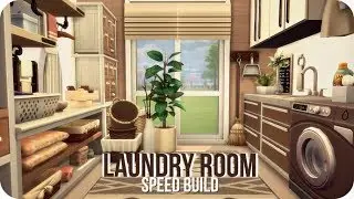 LAUNDRY ROOM | Sims 4 Laundry Day Speed Build