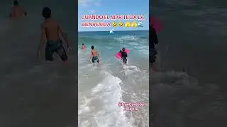 CUANDO EL MAR TE DA LA BIENVENIDA 🤣🫣🌊🇧🇷🇧🇷🏄🏄 #familia #viajeros #brasil #playa #paratiiiiiiiiiiiiii