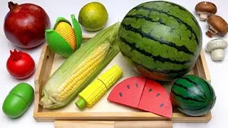 8 Minutes How to Cutting Wooden Fruit and Vegetable/ ASMR no talking