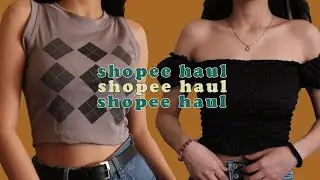 AFFORDABLE SHOPEE CLOTHING HAUL (try-on, trendy tops, dresses) | Philippines