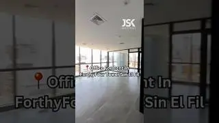 Ready to Move High-End Office #ForRent In ForthyFour Tower Sin El Fil
