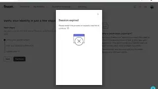session expired please restart this process or request a new link to continue
