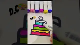 Doodle Satisfying🍒 #asmr #relaxing #drawing #draw #coloring #satisfying #shorts #art #calm