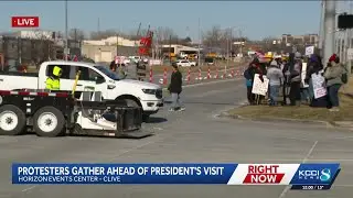 Clive closes road for 'Free Speech Zone' near Trump event