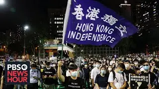 At banned Tiananmen vigil, Hong Kong protesters rally for their freedoms