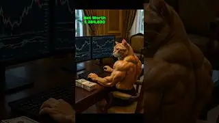 Cat Trading📈📈🤯 #catstory #cat #trading #shorts #viralshorts
