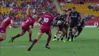 Karmichael Hunt big hit v Sharks Round 1 2017