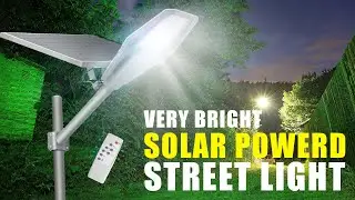 Solar Powered Street Lights Super Bright high power with battery backup, unbox
