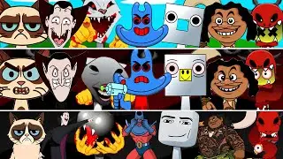 Incredibox Sprunki OC Phase 1 to Phase 3 ROBLOX, Man Ray (SpongeBob), Dracula (Hotel Transylvania)