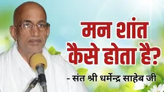 मन शांत कैसे होता है || Sant shri Dharmendra Saheb