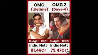 OMG VS OMG 2 movie comparison box office collection #viral #trending #shorts #omg #omg2 #akshaykumar
