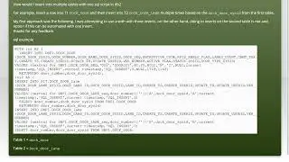 How can I INSERT data into two tables simultaneously with only one sql script db2?