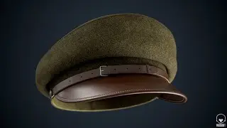 ☑️ Officer Hat #turntable #cap #hat #officer #3d