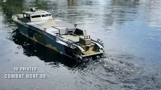 3D printed RC combat boat 90