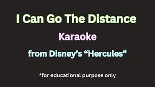 I Can Go The Distance from: Disney's  