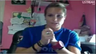 Ashlyn Harris answering questions from her fans