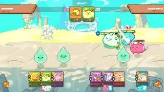012 Plant v Healing Aqua axie (Plant Beast Dusk v Double Healing Aqua and Bird)