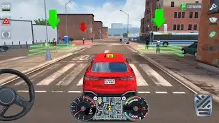 City Taxi Sim 3D - Realistic Car Driving Games Android iOS Gameplay