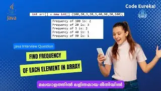 Find frequency of each element in array | Java array | Code eureka