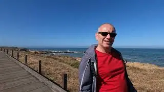 Cambria Coffee & Moonstone Beach Boardwalk Trail, Cambria, Ca.